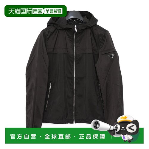 1h可退 香港直邮PRADA 男士外套 SGA466106OF0002 AW2025 黑色 徽