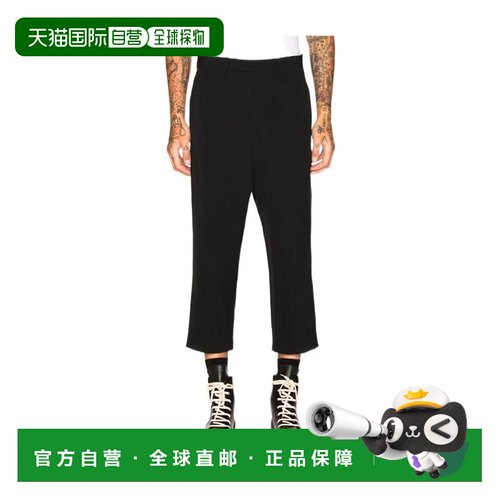1h可退 香港直邮RICK OWENS 男士休闲裤 RU18S5359WW09 AW2021 黑