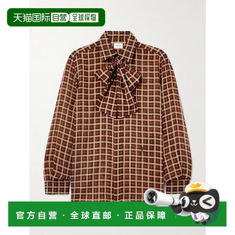 香港直邮Saint Laurent 圣罗兰 女士 CASSANDRE 衬衫 838125Y3J73