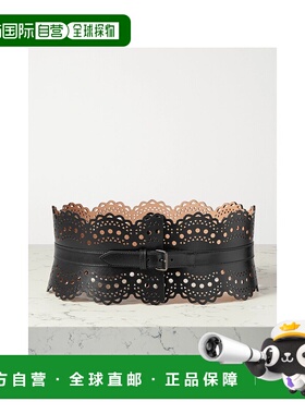 1h可退 香港直邮Alaia 女士 紧身束腰带 AA1C082GC0A29 black黑色