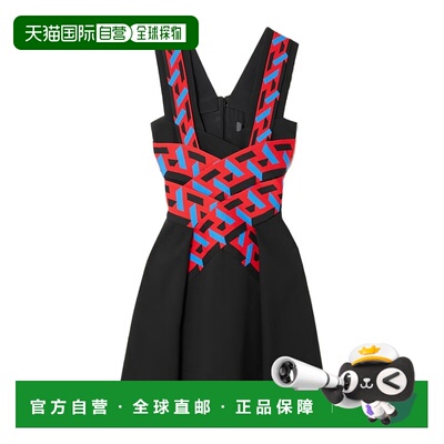 香港直邮Versace 无袖连衣裙 10024211A00540范思哲性感吊带