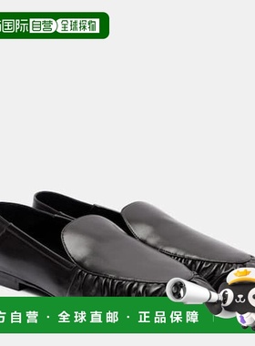 香港直邮Saint Laurent 圣罗兰 女士 Alain 皮质乐福鞋单鞋一脚蹬