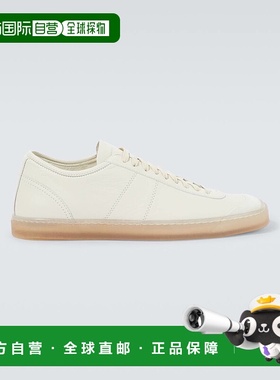 1h可退 香港直邮Lemaire 男士 Linoleum 皮质运动鞋 white白色 舒