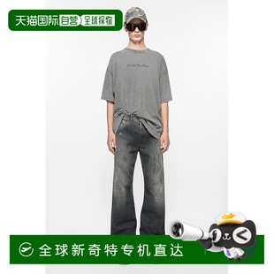 原色宽松 欧洲直邮Acne Studios FW25男士 黑色棉牛仔裤