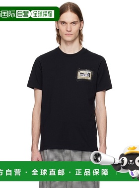 1h可退 香港直邮Marni 玛尼 男士 黑色 Cotton Small Collage Pri