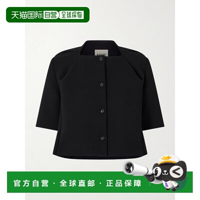 1h可退 美国直邮KHAITE 女士 FRANC 收腰夹克 24624114 black黑色