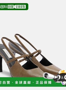 香港直邮TOT&Ecirc;ME 女士 85 蜥蜴质感皮质露跟浅口鞋高跟鞋