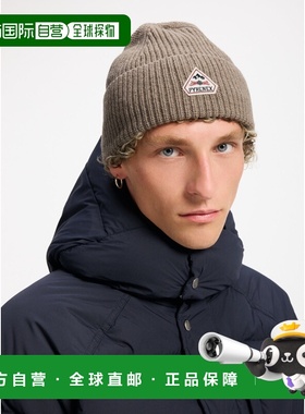 自营欧洲直邮Pyrenex Gomma男女通用灰褐色针织帽