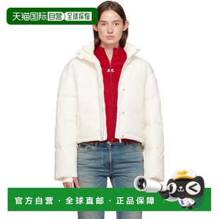 香港直邮Courreges 填充夹克 女士 Cropped 323CMA 灰白色 1h可退