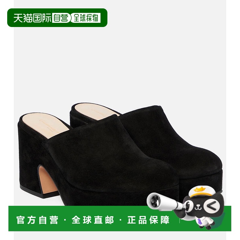 香港直邮Gianvito Rossi 吉安维托 罗西 女士 Lyss 绒面革防水台