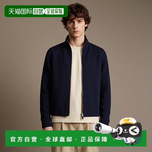 香港直邮Zegna Oasi 羊绒全拉链半高领开衫 杰尼亚UGK30A2GCT157