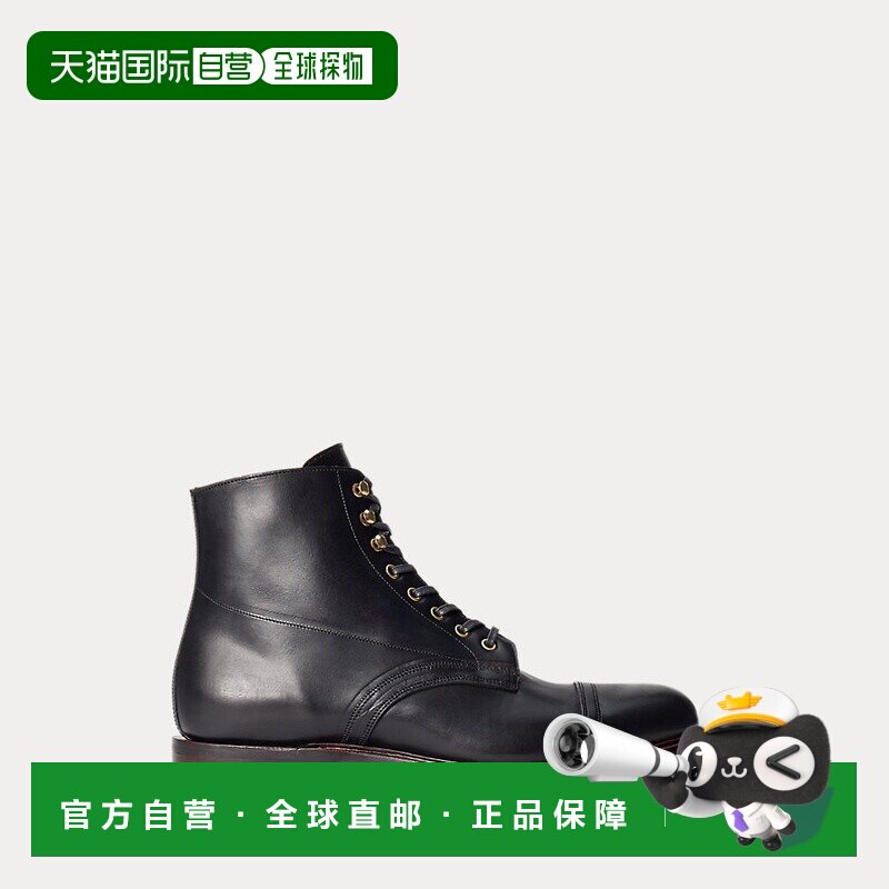 自营欧洲直邮RALPH LAUREN拉夫劳伦 RRL手工鞣制皮靴短靴