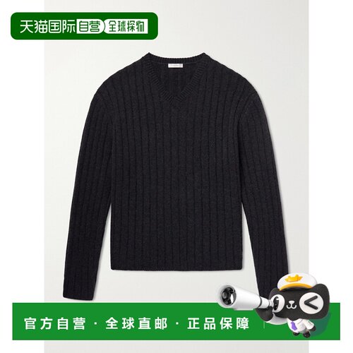 The Row 男士 Ettore 羊绒毛衣 R000427Y1040CHARCOAL