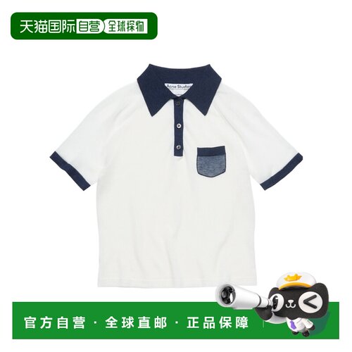 香港直邮Acne Studios 短袖针织衫 A60590羊毛翻领学院风