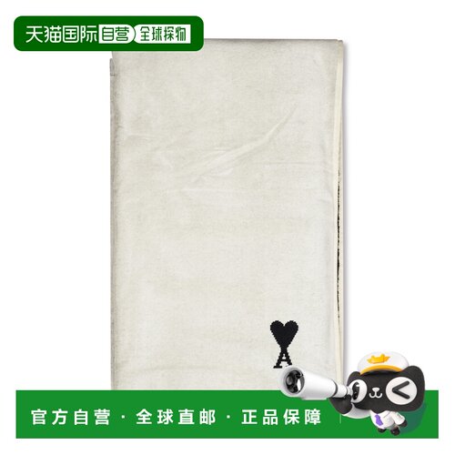 香港直邮Ami Paris 毛巾沙滩巾 UTW003AK0015045 SS2026 白色
