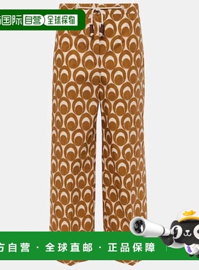 香港直邮'S Max Mara 女士 Bray 印花棉府绸阔腿裤休闲裤