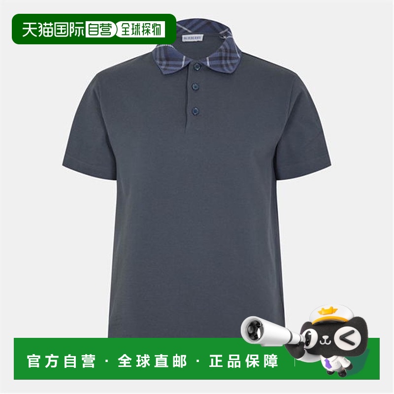 1h可退 香港直邮Burberry 巴宝莉 男士 Burb Cllr Sn52 格纹Polo