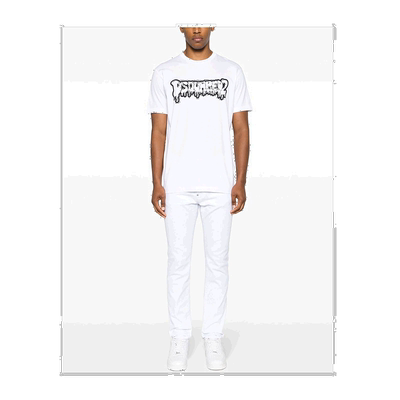 香港直邮Dsquared2 徽标牛仔裤 S74LB1492S39781