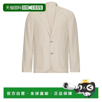 1h可退 香港直邮VINCE 男士 宽松麻纤维西装外套 M90594952