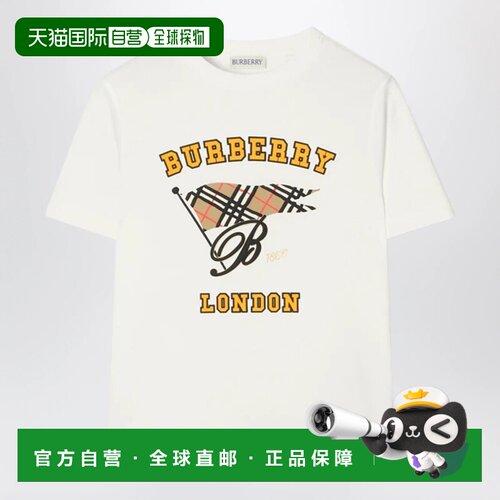 欧洲直邮BURBERRY 男士T恤 8126308153156A2014 AW2026 白色