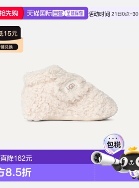 自营欧洲直邮UGG Bixbee婴儿白色靴子婴儿鞋