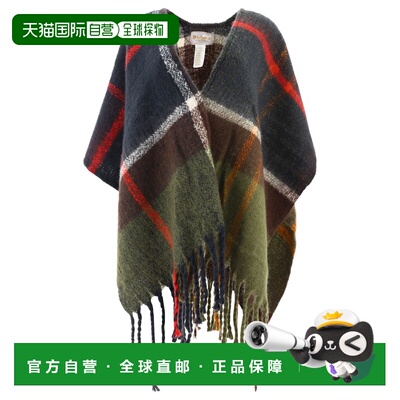 欧洲直邮Barbour 女士围巾 LSC0353TN12 AW2025 黑色 Cape in bou