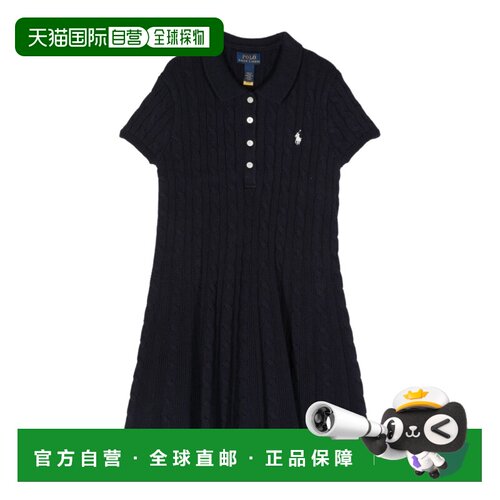 香港直邮Ralph Lauren 针织Polo领连衣裙 3129165 【付后1h可退】
