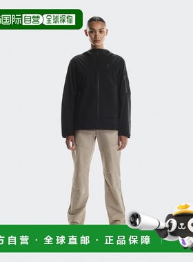 自营欧洲直邮ON昂跑 Trek系列女士黑色聚酰胺连帽防水夹克外套