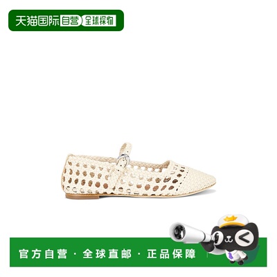 1h可退 香港直邮Staud 女士 Nell 玛丽珍平底鞋 F25P3014BT银色
