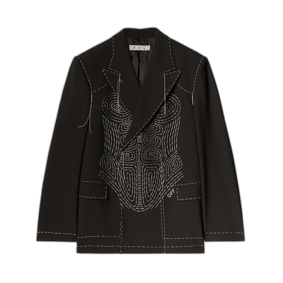 欧洲直邮OFF-WHITE 男士西服OMEW001S23FAB0021001外套西装