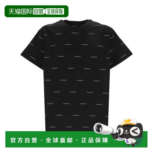 1h可退 香港直邮GIVENCHY 男士T恤 BM716R3YE4001 AW2025 黑色 Cl