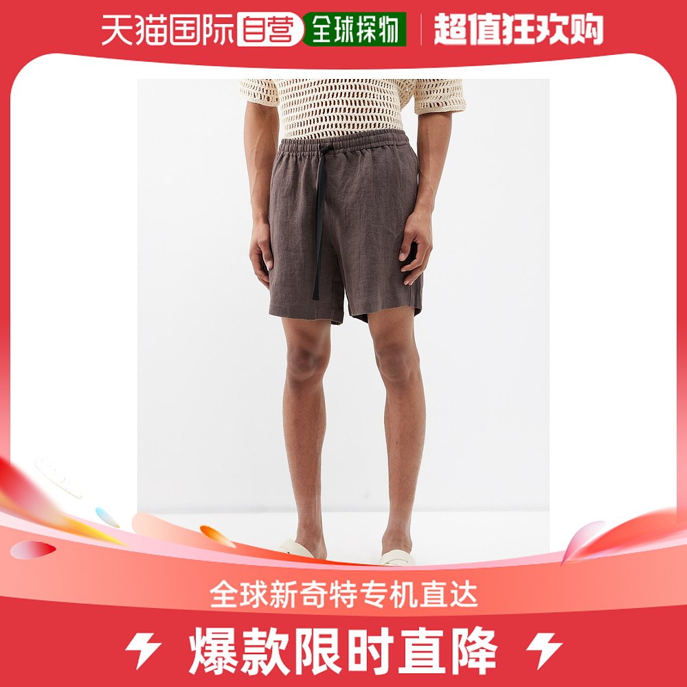 香港直邮Commas 男士亚麻短裤