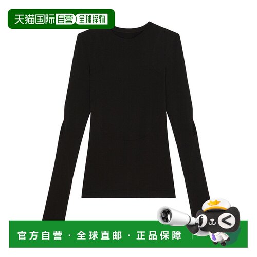 香港直邮Givenchy 图案剪裁T恤 BW610330WK长袖纪梵希针织衫