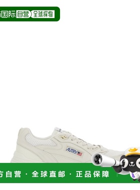 香港直邮AUTRY 男士 'Hyperway' 白色低帮带Logo拼接鞋舌侧边高科
