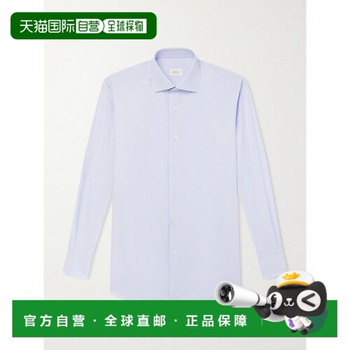 香港直邮Brioni 布里奥尼 男士 剪口领棉质府绸衬衫 RCB10LPC05L