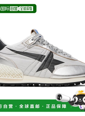 1h可退 香港直邮GOLDEN GOOSE 女士 银色 Marathon 运动鞋 GWF006