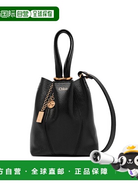 香港直邮Chloe 蔻依 女士 Spin 皮革手提包 black黑色 舒适时尚