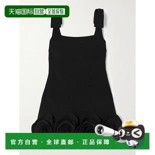 嵌花绉纱迷你连衣裙 女士 SC25020SBBLACK Portrait 香港直邮Self