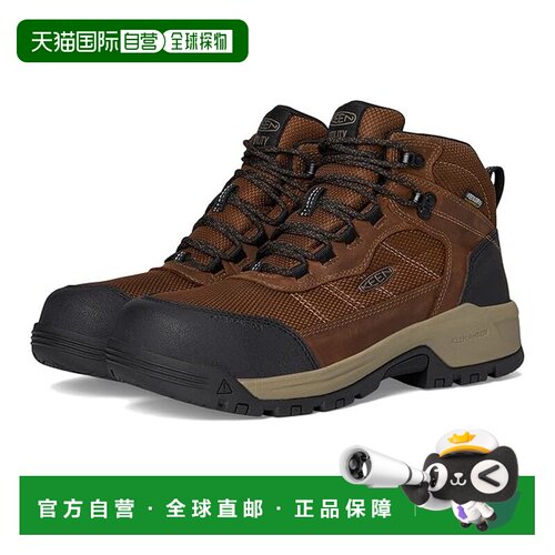1h可退 香港直邮keen 男士 Skokie 防水工装靴子(Carbon Toe)户外