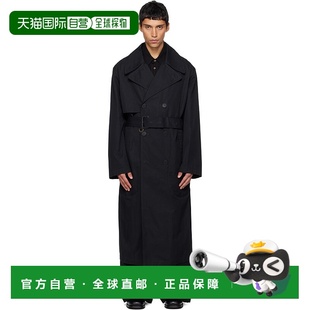 香港直邮Lemaire 男士 黑色 疏水西装风衣CO1126LF1441