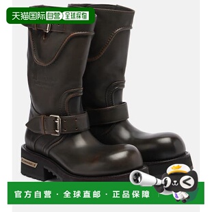 1h可退 香港直邮Balenciaga 巴黎世家 女士 Venom 凹纹皮质靴子