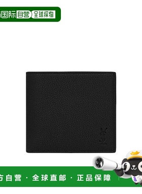 香港直邮Saint Laurent 徽标压花双折钱包 687104DTI0E