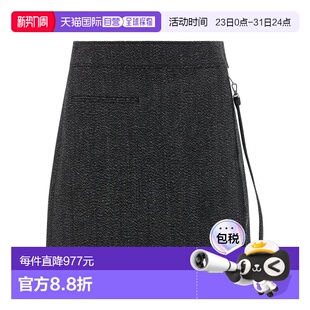 黑色 女士 Zipped Caviar 325CJU 1h可退 短裙 香港直邮Courreges