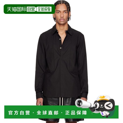 香港直邮rick owens 瑞克 欧文斯 男士 黑色 Temple Fogpocket 衬