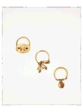 1h可退 Lemaire STAMPE 三重戒指 JW0018LO036YE