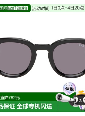 1h可退 香港直邮A.P.C. 男士 黑色 Les Lou 太阳镜 ACABFM75018LZ