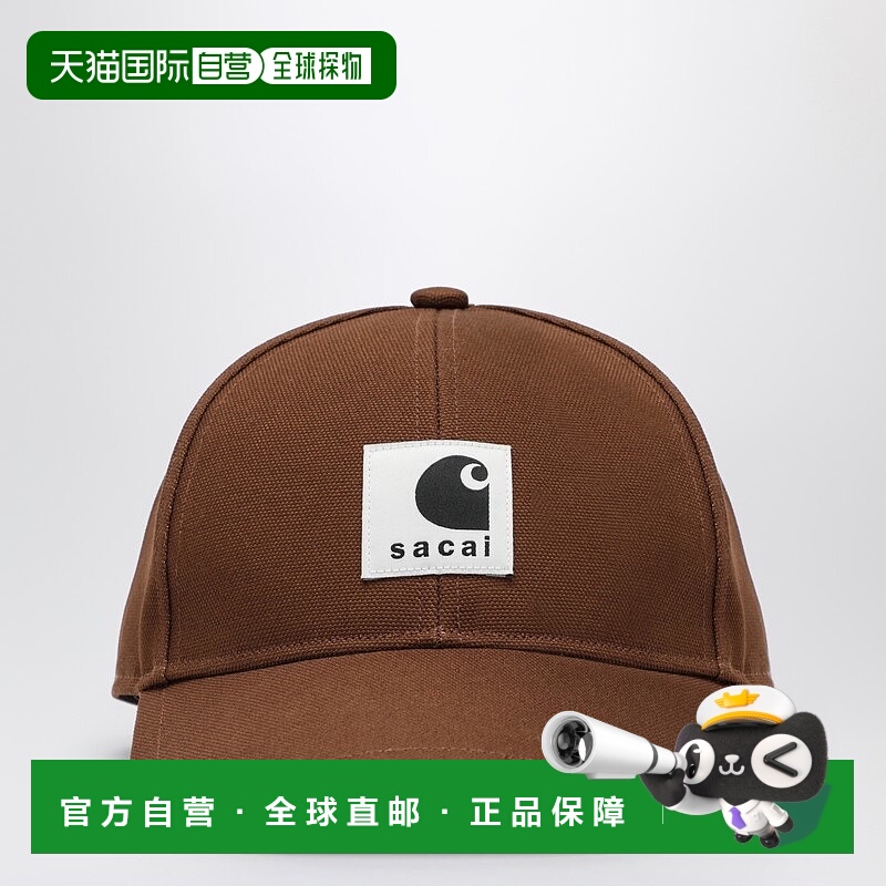 1h可退 香港直邮Sacai 男士 patch 米色带Logo棒球帽 2500996SCO6