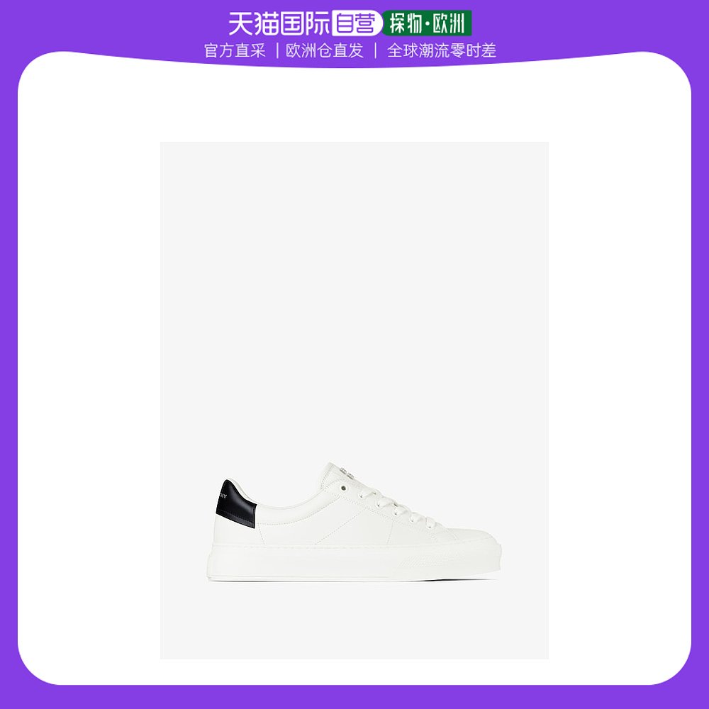 欧洲直邮Givenchy纪梵希City Sport运动鞋白色平底牛皮休闲舒适