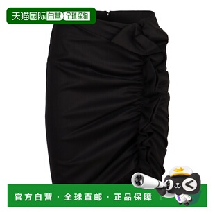 1h可退 香港直邮Nina Ricci 莲娜丽姿 女士 垂褶中长半身裙 24ACJ