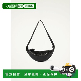 欧洲直邮LEMAIRE勒梅尔女士黑色简约羊角面包袋斜挎单肩包中号